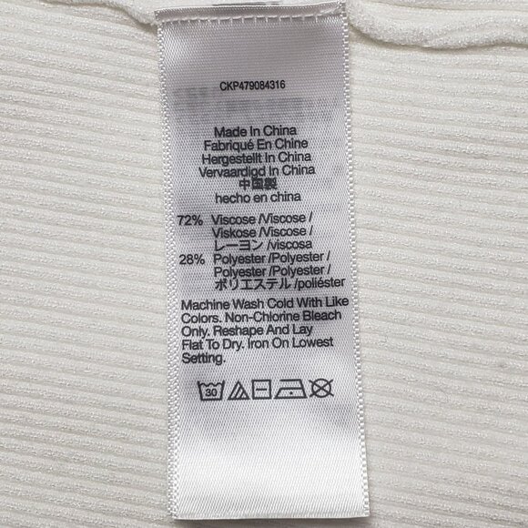 Madewell Wide Rib Sweater Top Women's Small Antique Cream Ivory Sweetheart Neck - Picture 8 of 16